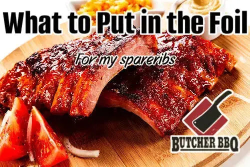 What to put in my foil for wrapping spareribs