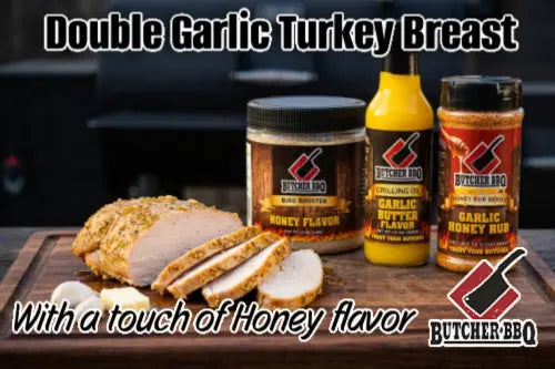 Double Garlic Honey Smoked Turkey Breast Recipe Butcher BBQ