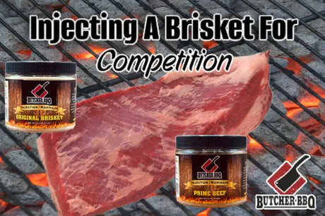 Inject a brisket for competition with Butcher BBQ