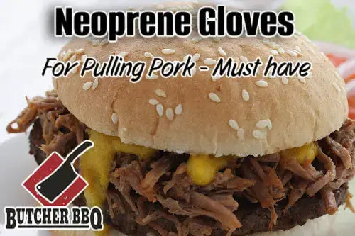 Using Neoprene gloves for making pulled pork blog