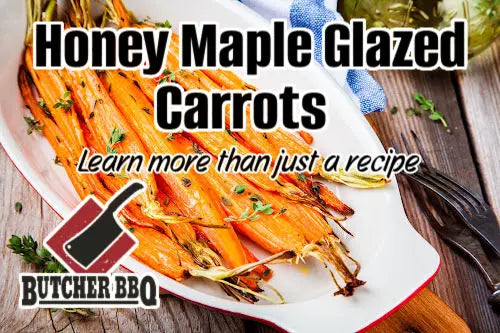 Recipe for Honey Maple Glazed grilled carrots