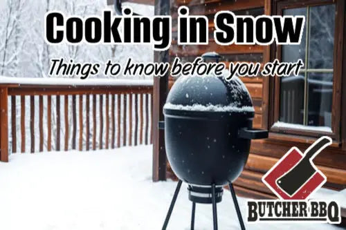 Learn to cook and smoke in snow weather conditions