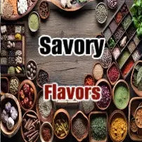 SAvory flavors from butcher bbq background filled with different spices