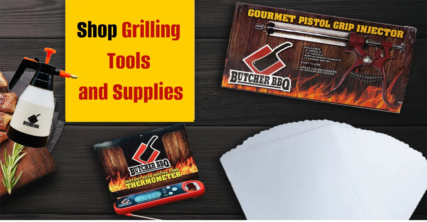 Shop tools and supplies from Butcher BBQ