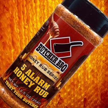 5 Alarm Hot Honey Rub-BBQ Seasoning Butcher BBQ
