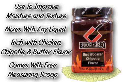 Bird Booster Chicken Injection Chipotle Flavor / Turkey Injection Butcher BBQ