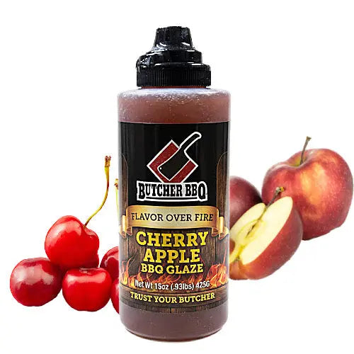Cherry Apple BBQ Glaze “Flavor Over Fire” Butcher BBQ