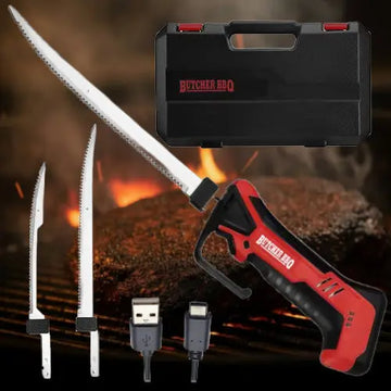 Cordless Electric Knife for Carving and BBQ Butcher BBQ
