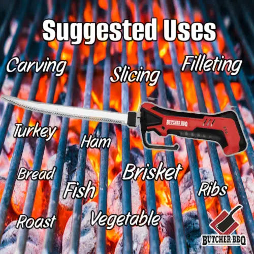 Cordless Electric Knife for Carving and BBQ Butcher BBQ