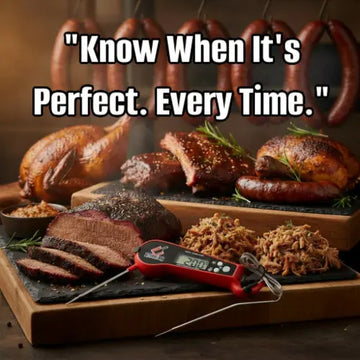Digital Meat Thermometer with Dual Probes Butcher BBQ