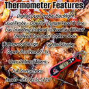 Digital Meat Thermometer with Dual Probes Butcher BBQ
