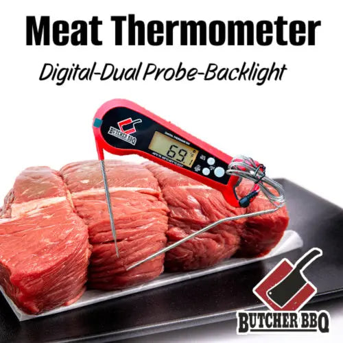 Digital Meat Thermometer with Dual Probes Butcher BBQ