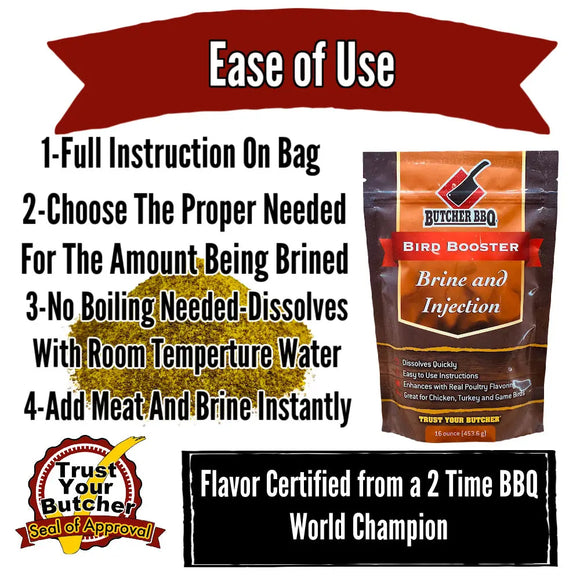 Bird Booster Poultry Brine Butcher BBQ