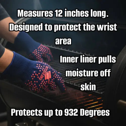 Extreme Heat Resistant Cooking Gloves Butcher BBQ