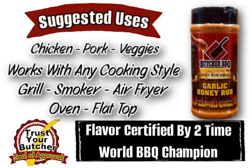 Garlic Honey Rub BBQ Seasoning Butcher BBQ