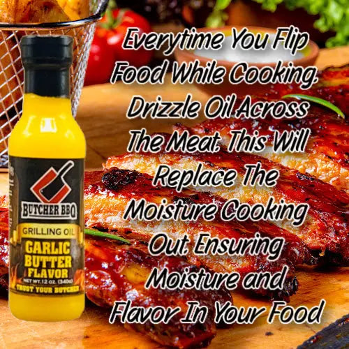 Grilling Oil Garlic Butter Flavor / Turkey Injection Butcher BBQ