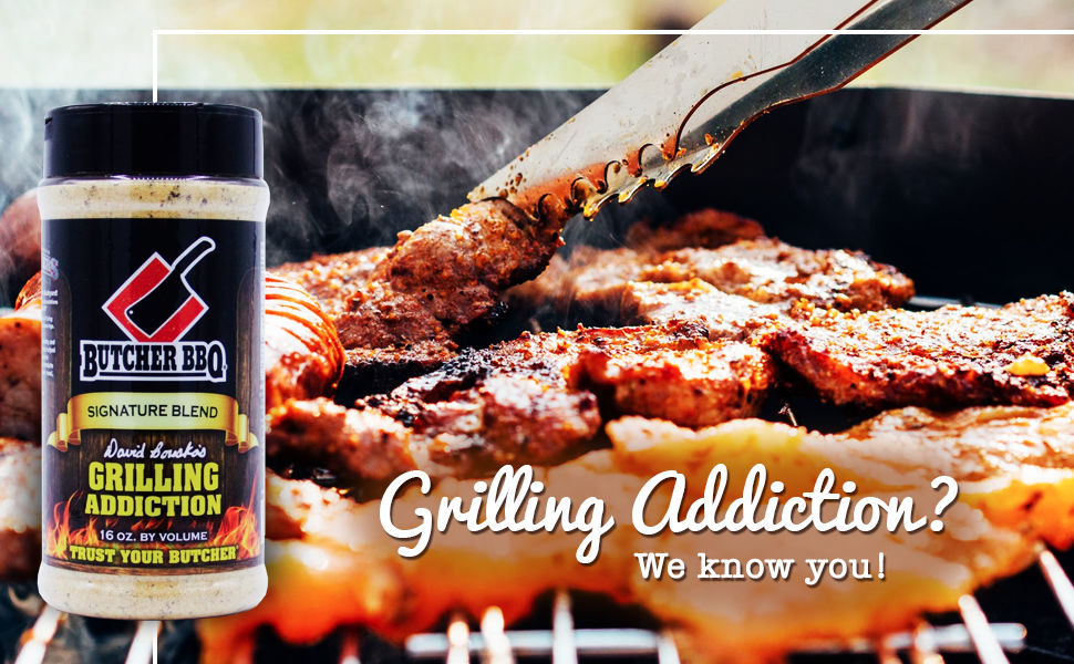 Grilling Addiction BBQ Rub Seasoning / Barbecue Seasoning Butcher BBQ