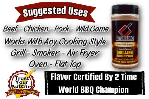 Grilling Addiction BBQ Rub Seasoning / Barbecue Seasoning Butcher BBQ