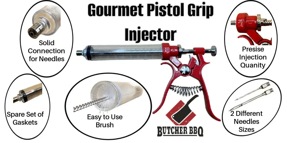 Gourmet Pistol Grip Meat Injector Butcher BBQ