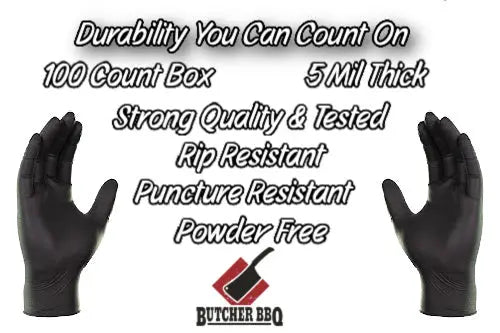 Nitrile or Latex Gloves Butcher BBQ