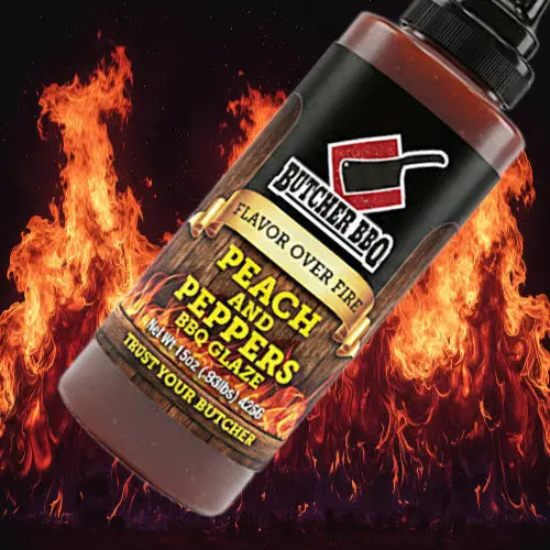 Peach and Pepper BBQ Glaze "Flavor over Fire" Butcher BBQ