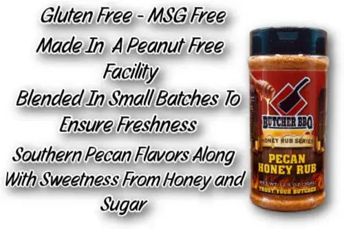 Pecan Honey Rub-BBQ Seasoning Butcher BBQ