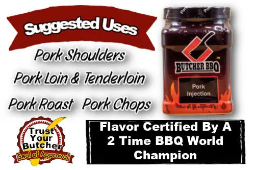 Butcher BBQ Suggested uses with pork