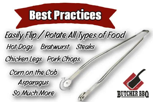 best practices of rotating bbq tong from butcher bbq