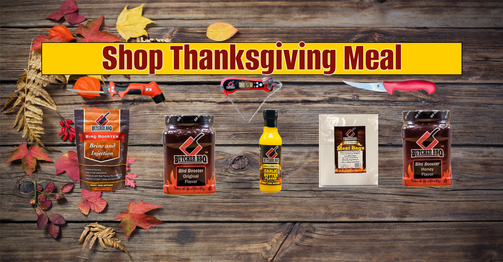 shop for all things for the thanksgiving meal