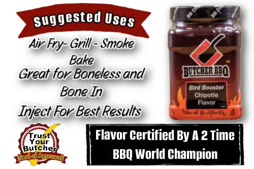 Bird Booster Chicken Injection Chipotle Flavor / Turkey Injection Butcher BBQ