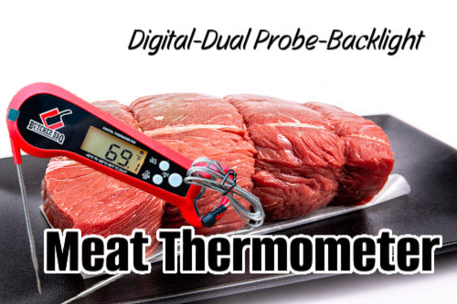 Digital meat thermometer with dual probes from Butcher BBQ