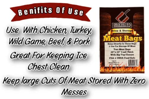 Turkey Brine Bags & Meat Storage Butcher BBQ