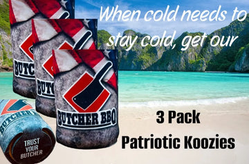 Butcher BBQ  3 Pack Patriotic Koozies