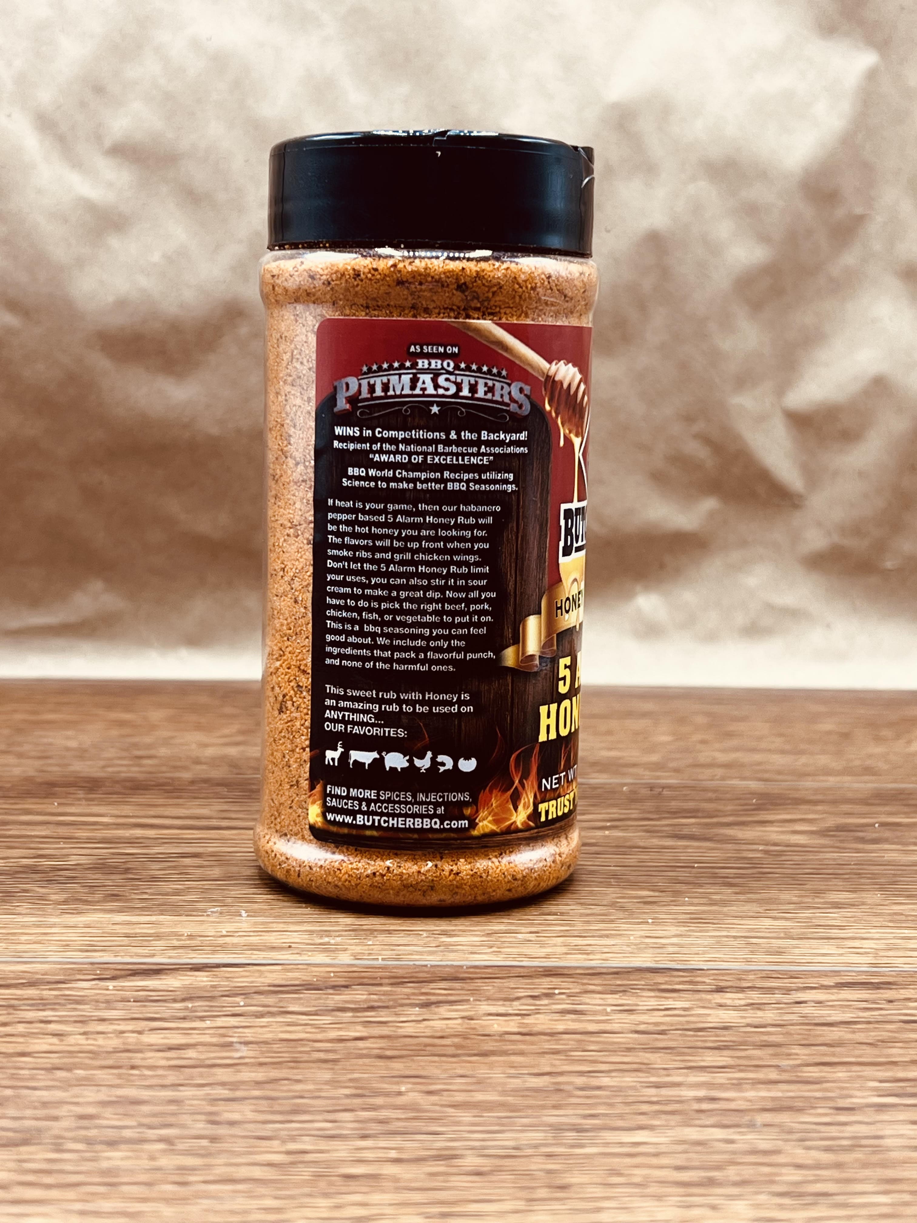 Butcher BBQ BBQ spice and rub 5 Alarm Honey Rub