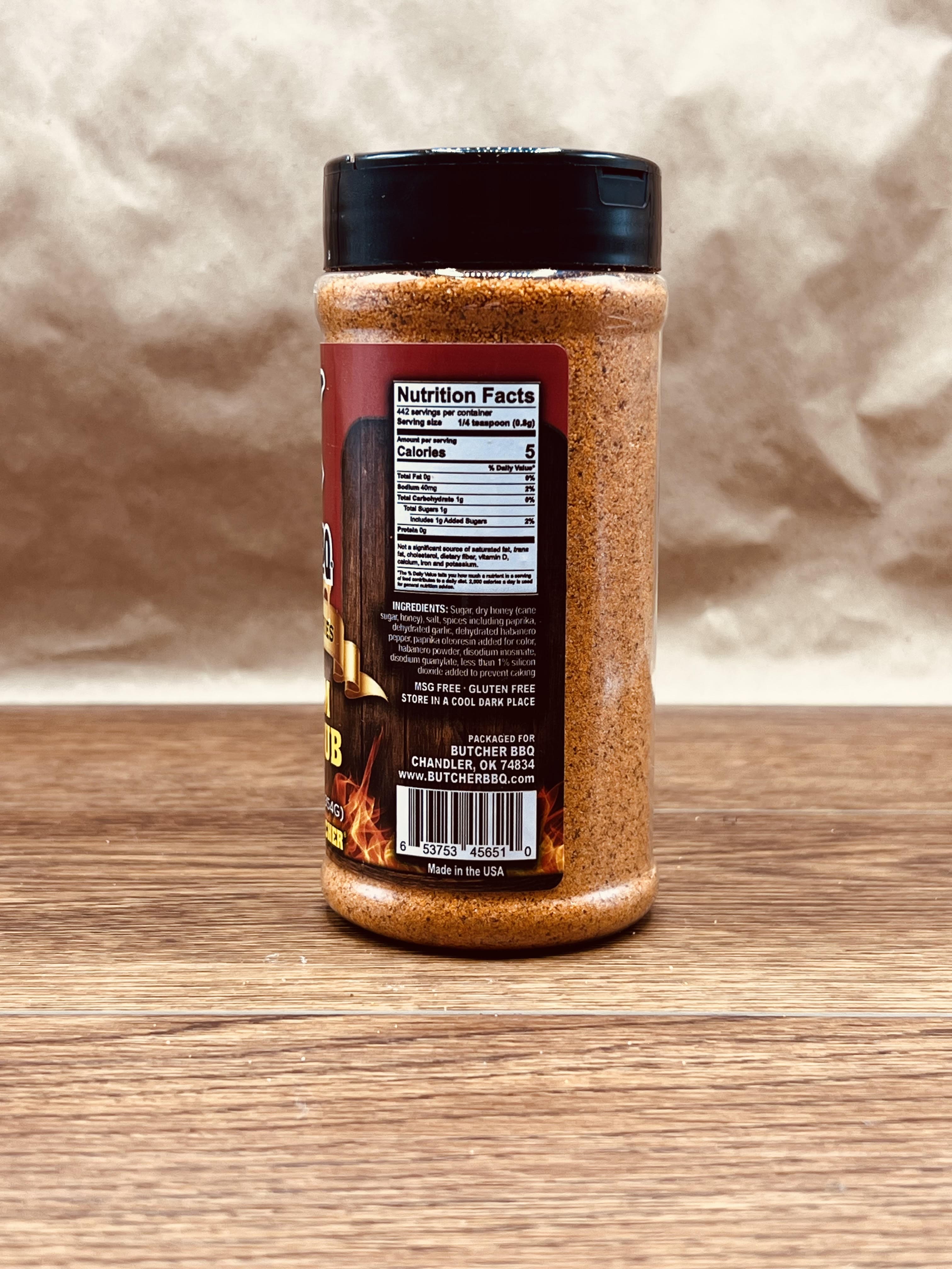 Butcher BBQ BBQ spice and rub 5 Alarm Honey Rub