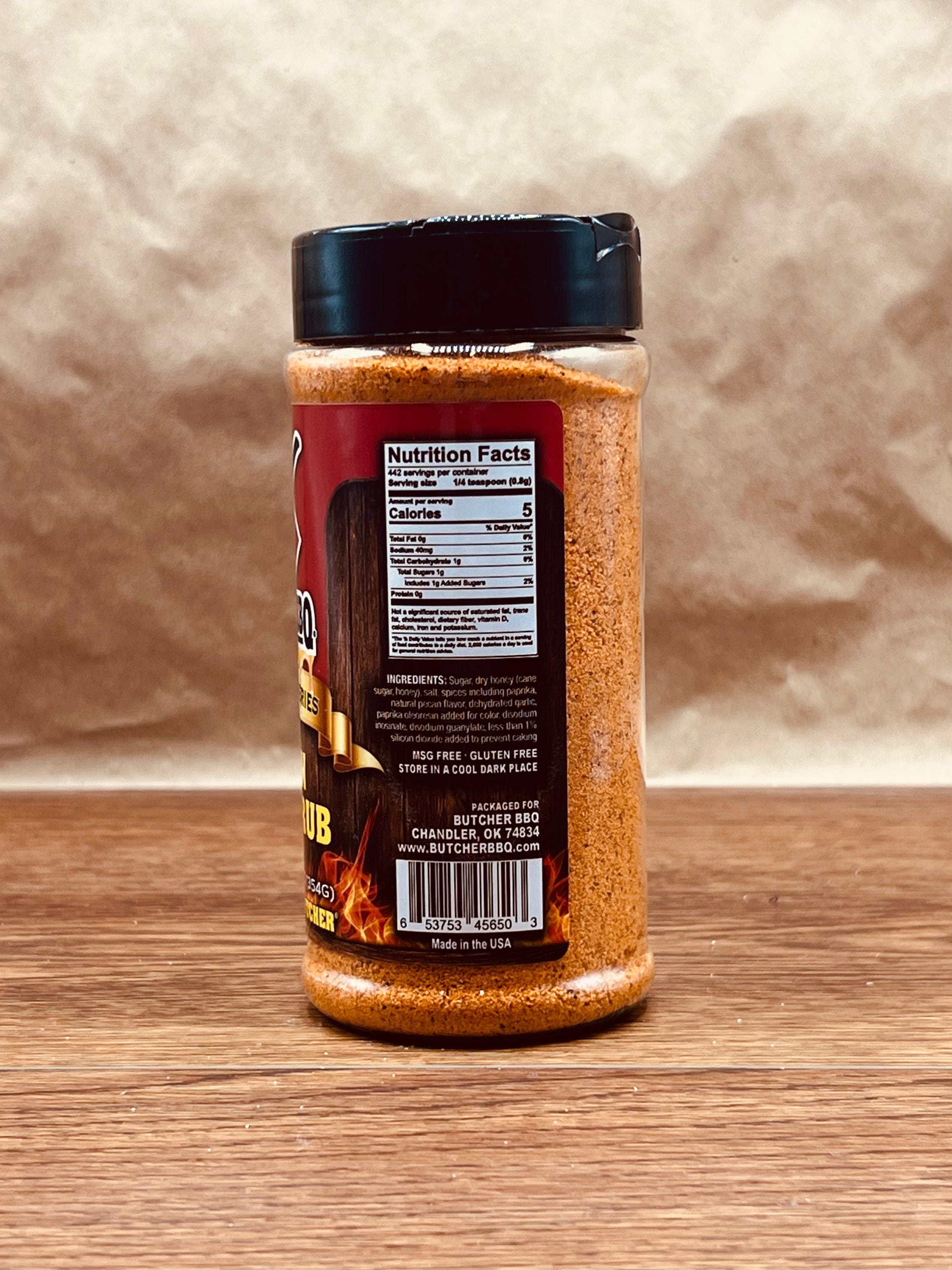 Butcher BBQ BBQ spice and rub Pecan Honey Rub