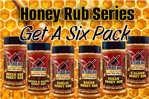 Butcher BBQ BBQ spice and rub Six Pack Honey Rub