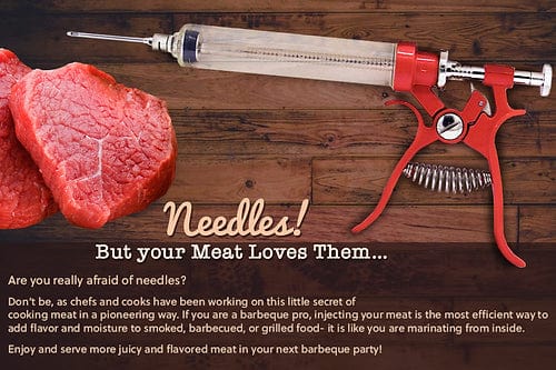 Butcher BBQ  Gourmet Pistol Grip Meat Marinade Injector