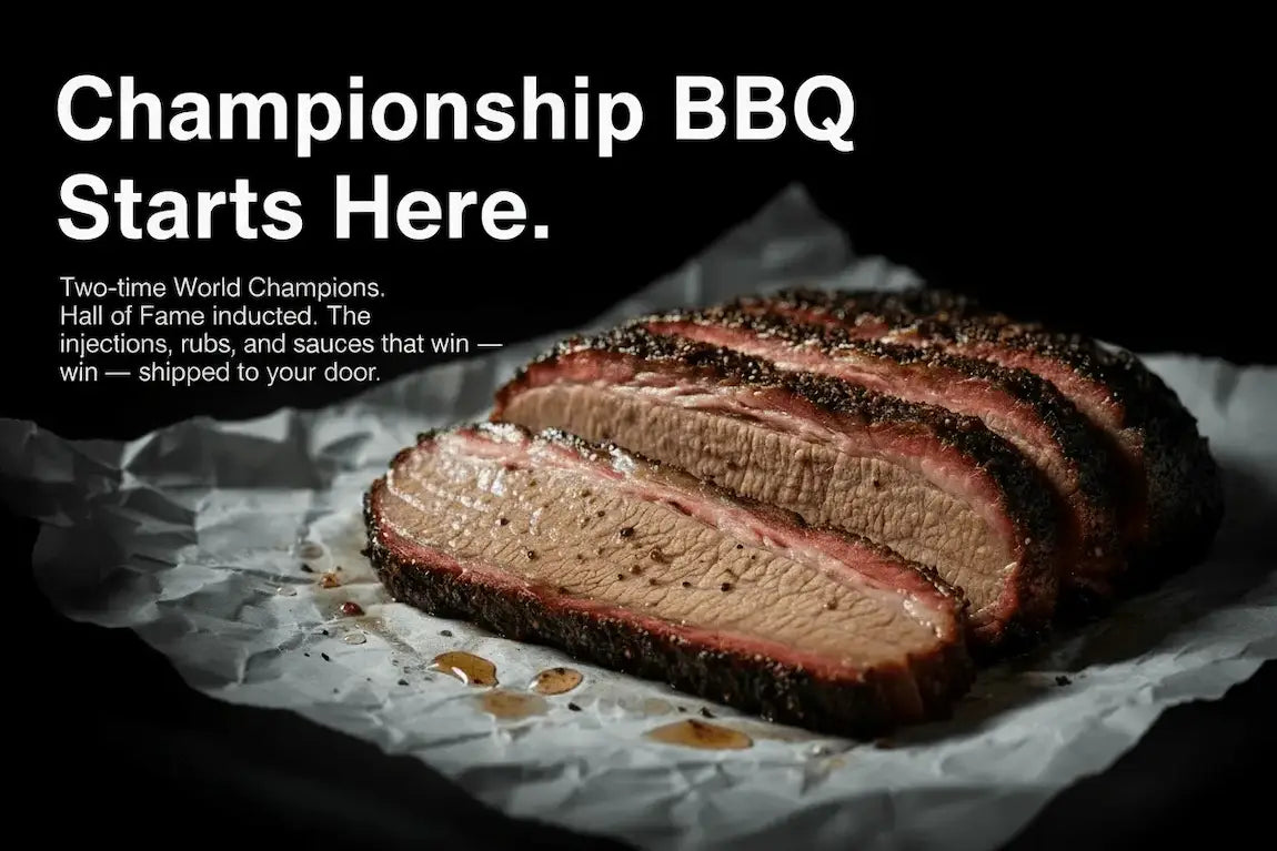 Competition-Proven BBQ Rubs, Injections & Sauces by World Champion Pitmaster David Bouska
