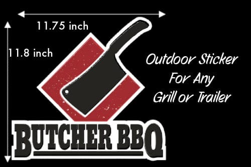 Butcher BBQ Trailer or Grill Sticker
