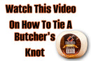 Video on how to tie a butcher knot.