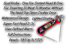 Digital Meat Thermometer with Dual Probes Butcher BBQ