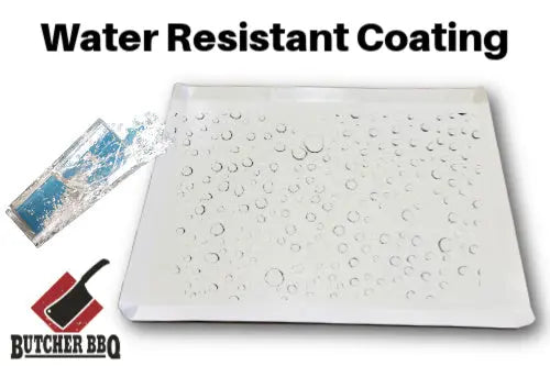 Water resistant coating on butcher bbq cutting boards